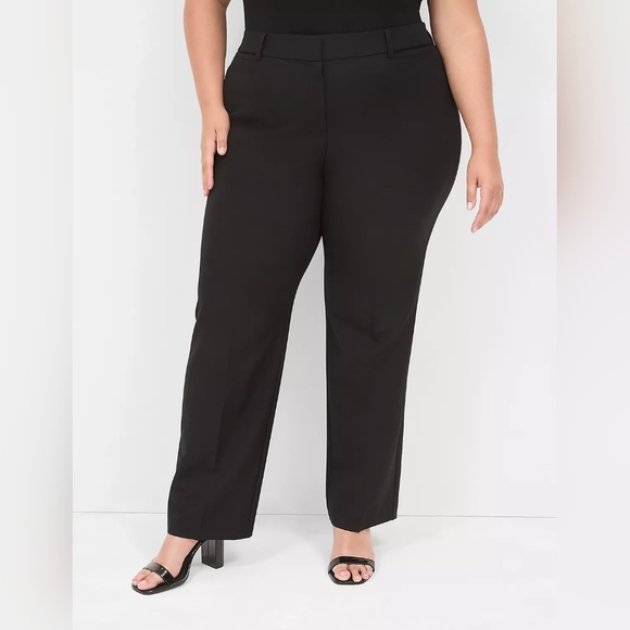 Lane Bryant Allie Pant Straight in Classic Black, Women's Size 28R - Picture 4 of 9
